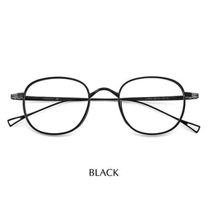 Japan Brand Handmade Ultralight Men's Classic Titanium Square Frame Glasses Women Retro Optical Myopia Lenses Eyeglasses
