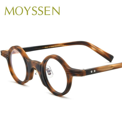 Japan Handmade Men Retro Acetate Small Round Frame Eyeglasses Women  Optical Myopia Lens Glasses For Prescription