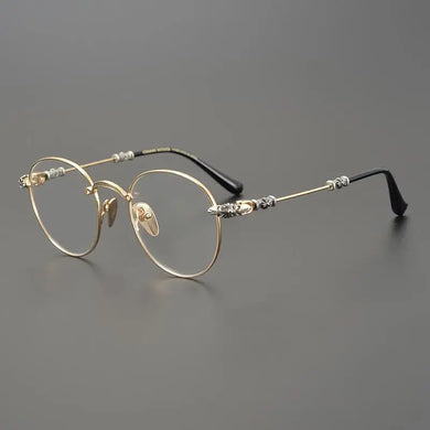 Luxury Brand Versatile Eyeglass Frame Ultralight Retro Round Frame with Prescription Frame for Men and Women129