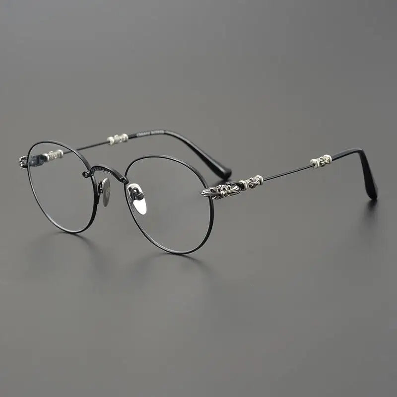 Luxury Brand Versatile Eyeglass Frame Ultralight Retro Round Frame with Prescription Frame for Men and Women129