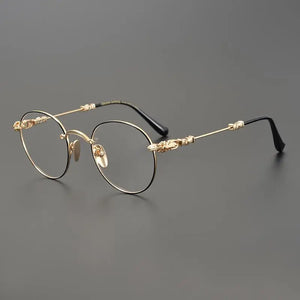 Luxury Brand Versatile Eyeglass Frame Ultralight Retro Round Frame with Prescription Frame for Men and Women129