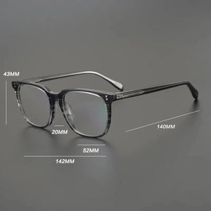 Acetate Optical Glasses Frame Men Designer Square Myopia Prescription Eyeglasses Frame Women Retro Luxury Brand Eyewear