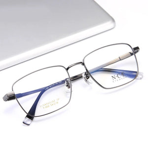Arrival Pure Titanium Glasses Frame Men Square Eyewear   Male Classic Full Optical Prescription Eyeglasses Frames