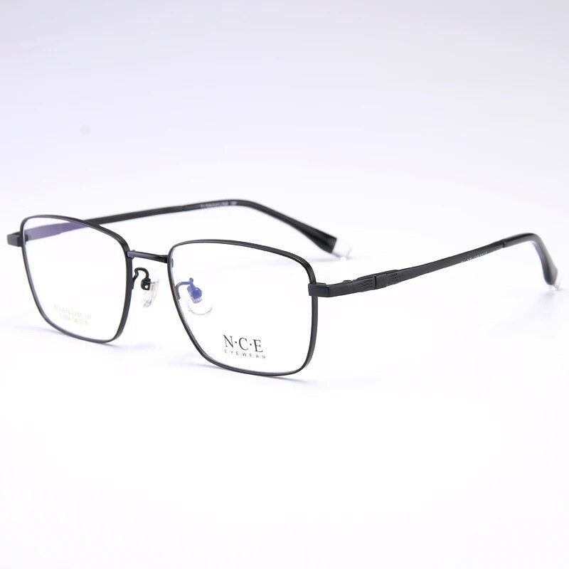 Arrival Pure Titanium Glasses Frame Men Square Eyewear   Male Classic Full Optical Prescription Eyeglasses Frames