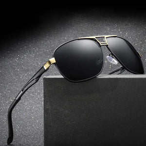 Men Polarized Sunglasses Oval Shape Alloy Frame Shade Eyewear Play Ourders Drive UV400 Sun Glass