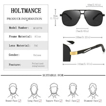 Load image into Gallery viewer, Men Polarized Sunglasses Oval Shape Alloy Frame Shade Eyewear Play Ourders Drive UV400 Sun Glass