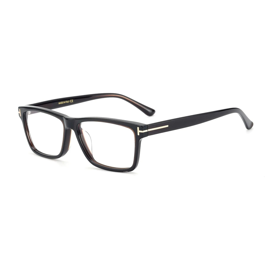 2022 Occhiali da vista per miopia in acetato da uomo Tom TF5753 Occhiali da donna Leopard Simple Square Reading Eye Frame