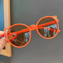 Load image into Gallery viewer, 2022 New Trend Sunglasses for Kids Boys Girls Cute Cat Ears Sun Glasses Round Shades Eyewear Children Anti UV Protection
