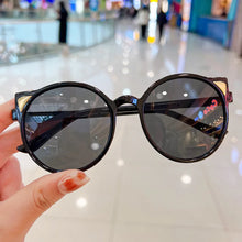 Load image into Gallery viewer, 2022 New Trend Sunglasses for Kids Boys Girls Cute Cat Ears Sun Glasses Round Shades Eyewear Children Anti UV Protection