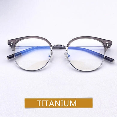Ultralight   Round titanium Glasses Frames For Men And Women  Eyeglasses Myopia Reading Eyewear Oculos ALEX