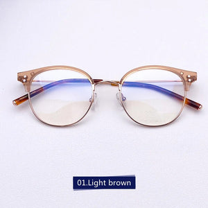 Ultralight   Round titanium Glasses Frames For Men And Women  Eyeglasses Myopia Reading Eyewear Oculos ALEX