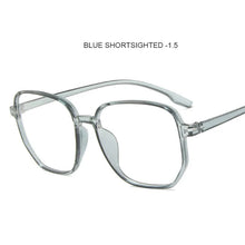 Load image into Gallery viewer, Polygon Anti Blue Light Finished Myopia Glasses Oversized Nearsighted Eyeglasses For Women&amp;Men 0 -1.0-1.5...-4.0