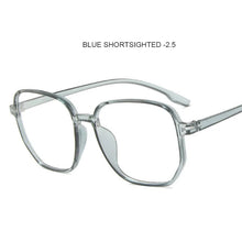 Load image into Gallery viewer, Polygon Anti Blue Light Finished Myopia Glasses Oversized Nearsighted Eyeglasses For Women&amp;Men 0 -1.0-1.5...-4.0