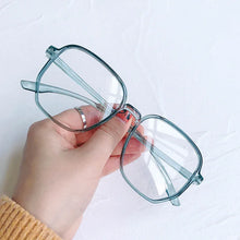 Load image into Gallery viewer, Polygon Anti Blue Light Finished Myopia Glasses Oversized Nearsighted Eyeglasses For Women&amp;Men 0 -1.0-1.5...-4.0