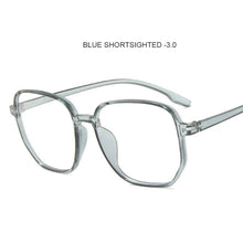 Load image into Gallery viewer, Polygon Anti Blue Light Finished Myopia Glasses Oversized Nearsighted Eyeglasses For Women&amp;Men 0 -1.0-1.5...-4.0