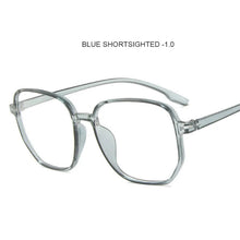 Load image into Gallery viewer, Polygon Anti Blue Light Finished Myopia Glasses Oversized Nearsighted Eyeglasses For Women&amp;Men 0 -1.0-1.5...-4.0