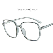 Load image into Gallery viewer, Polygon Anti Blue Light Finished Myopia Glasses Oversized Nearsighted Eyeglasses For Women&amp;Men 0 -1.0-1.5...-4.0