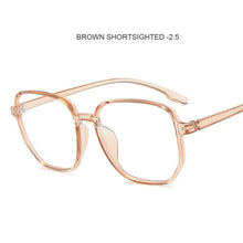 Load image into Gallery viewer, Polygon Anti Blue Light Finished Myopia Glasses Oversized Nearsighted Eyeglasses For Women&amp;Men 0 -1.0-1.5...-4.0