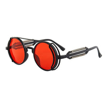 Load image into Gallery viewer, 2022 Steampunk Sunglasses Men Double Spring Leg Goggles Brand Designer Round Punk Retro Glasses Outdoor Cycling Eyewear UV400