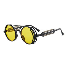 Load image into Gallery viewer, 2022 Steampunk Sunglasses Men Double Spring Leg Goggles Brand Designer Round Punk Retro Glasses Outdoor Cycling Eyewear UV400