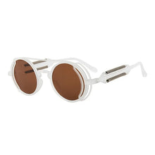 Load image into Gallery viewer, 2022 Steampunk Sunglasses Men Double Spring Leg Goggles Brand Designer Round Punk Retro Glasses Outdoor Cycling Eyewear UV400