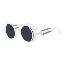 Load image into Gallery viewer, 2022 Steampunk Sunglasses Men Double Spring Leg Goggles Brand Designer Round Punk Retro Glasses Outdoor Cycling Eyewear UV400