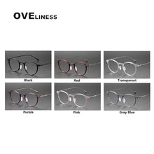 Load image into Gallery viewer, Ultralight Titanium TR90 eye Glasses frame Retro Round Optical Myopia Prescription Eyeglasses Frame Men And Women eyewear
