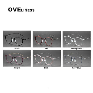 Ultralight Titanium TR90 eye Glasses frame Retro Round Optical Myopia Prescription Eyeglasses Frame Men And Women eyewear