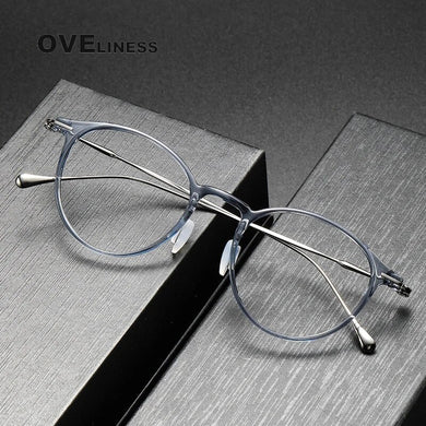 Ultralight Titanium TR90 eye Glasses frame Retro Round Optical Myopia Prescription Eyeglasses Frame Men And Women eyewear