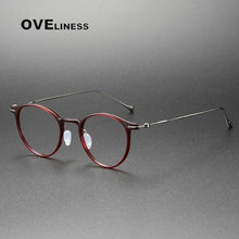 Load image into Gallery viewer, Ultralight Titanium TR90 eye Glasses frame Retro Round Optical Myopia Prescription Eyeglasses Frame Men And Women eyewear