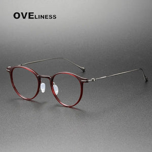 Ultralight Titanium TR90 eye Glasses frame Retro Round Optical Myopia Prescription Eyeglasses Frame Men And Women eyewear
