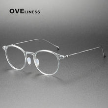 Load image into Gallery viewer, Ultralight Titanium TR90 eye Glasses frame Retro Round Optical Myopia Prescription Eyeglasses Frame Men And Women eyewear