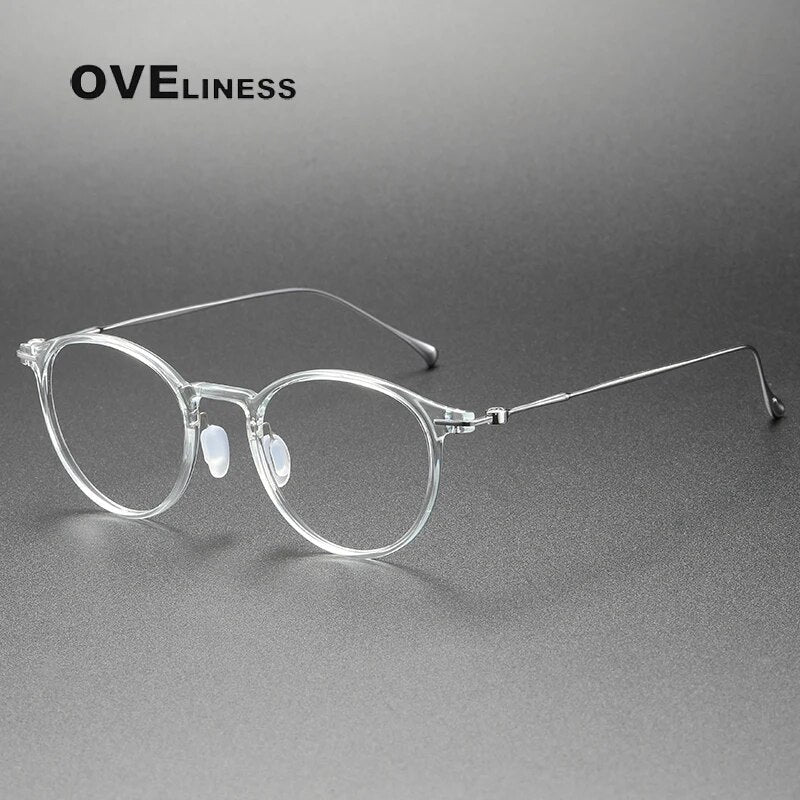 Ultralight Titanium TR90 eye Glasses frame Retro Round Optical Myopia Prescription Eyeglasses Frame Men And Women eyewear