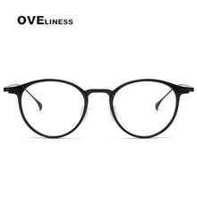 Load image into Gallery viewer, Ultralight Titanium TR90 eye Glasses frame Retro Round Optical Myopia Prescription Eyeglasses Frame Men And Women eyewear
