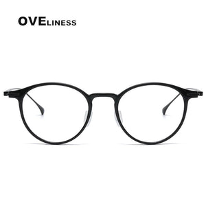 Ultralight Titanium TR90 eye Glasses frame Retro Round Optical Myopia Prescription Eyeglasses Frame Men And Women eyewear