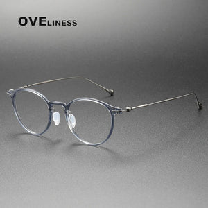 Ultralight Titanium TR90 eye Glasses frame Retro Round Optical Myopia Prescription Eyeglasses Frame Men And Women eyewear