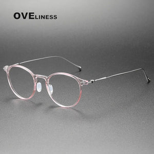 Ultralight Titanium TR90 eye Glasses frame Retro Round Optical Myopia Prescription Eyeglasses Frame Men And Women eyewear