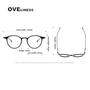 Ultralight Titanium TR90 eye Glasses frame Retro Round Optical Myopia Prescription Eyeglasses Frame Men And Women eyewear