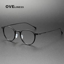 Load image into Gallery viewer, Ultralight Titanium TR90 eye Glasses frame Retro Round Optical Myopia Prescription Eyeglasses Frame Men And Women eyewear