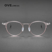 Load image into Gallery viewer, Ultralight Titanium TR90 eye Glasses frame Retro Round Optical Myopia Prescription Eyeglasses Frame Men And Women eyewear