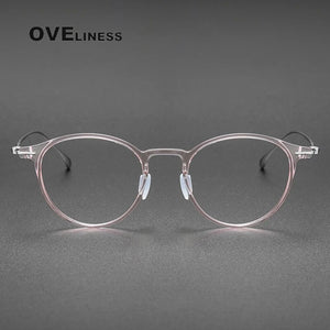 Ultralight Titanium TR90 eye Glasses frame Retro Round Optical Myopia Prescription Eyeglasses Frame Men And Women eyewear