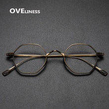 Load image into Gallery viewer, fashion men&#39;s eyeglasses frames Pure Titanium Glasses Frame for Men Women Optical Prescription Myopia eye glasses eyewear