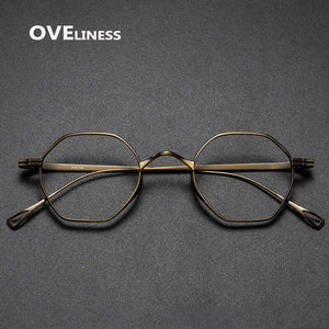 fashion men's eyeglasses frames Pure Titanium Glasses Frame for Men Women Optical Prescription Myopia eye glasses eyewear
