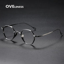Load image into Gallery viewer, fashion men&#39;s eyeglasses frames Pure Titanium Glasses Frame for Men Women Optical Prescription Myopia eye glasses eyewear