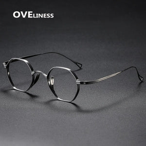 fashion men's eyeglasses frames Pure Titanium Glasses Frame for Men Women Optical Prescription Myopia eye glasses eyewear