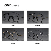 Load image into Gallery viewer, fashion men&#39;s eyeglasses frames Pure Titanium Glasses Frame for Men Women Optical Prescription Myopia eye glasses eyewear