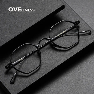 fashion men's eyeglasses frames Pure Titanium Glasses Frame for Men Women Optical Prescription Myopia eye glasses eyewear