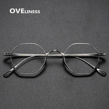 Load image into Gallery viewer, fashion men&#39;s eyeglasses frames Pure Titanium Glasses Frame for Men Women Optical Prescription Myopia eye glasses eyewear