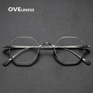 fashion men's eyeglasses frames Pure Titanium Glasses Frame for Men Women Optical Prescription Myopia eye glasses eyewear