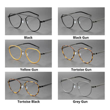 Load image into Gallery viewer, Brand Design Pure Titanium Glasses Frame Men women Vintage Round Prescription Eyewear Myopia Optical Eyeglasses Spectacle